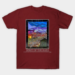 Spirit of the Rails Stained Glass for Dark T-Shirt